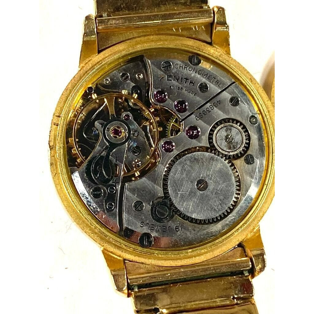 Zenith Cal. 135 18k Yellow Gold Mechanical Port Royal Watch w/ Original Band