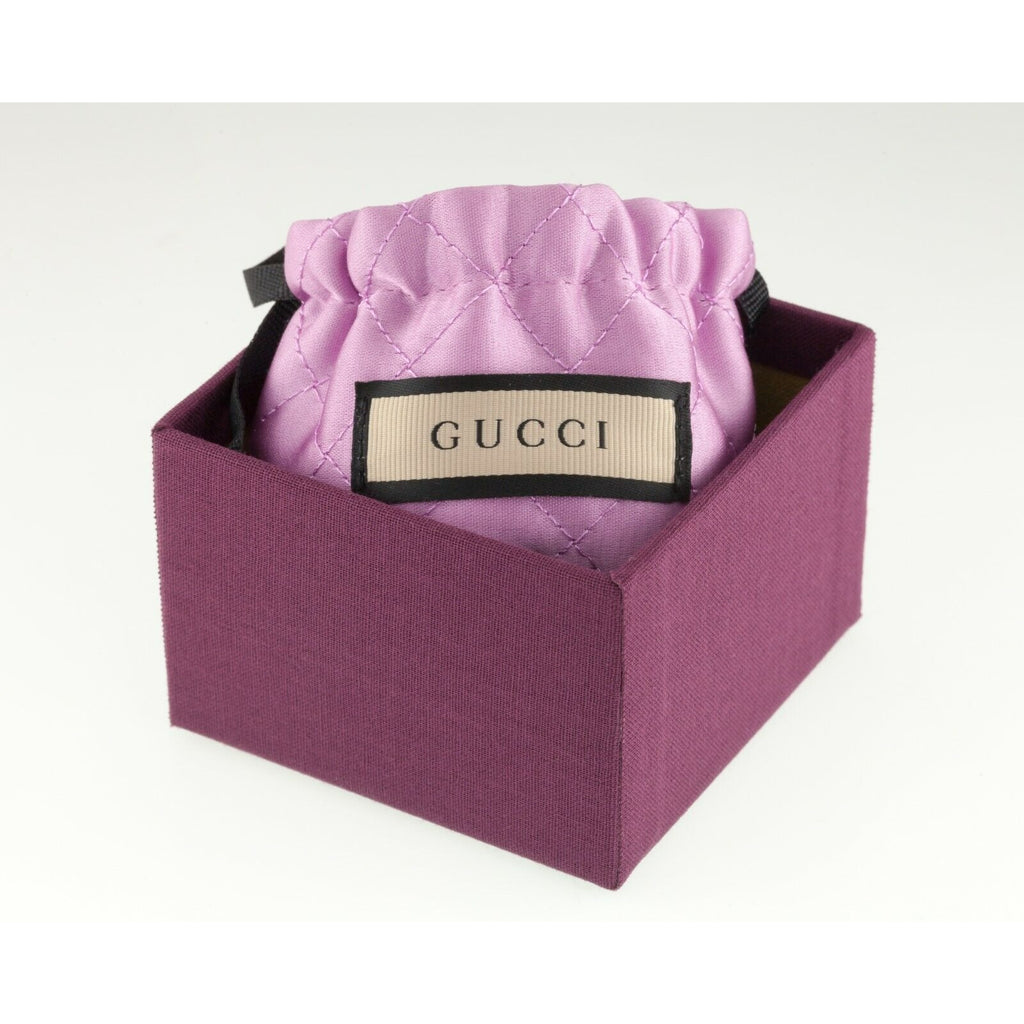 Gucci Sterling Silver Interlocking Gs Band Ring Size 9 w/ Box and Pouch
