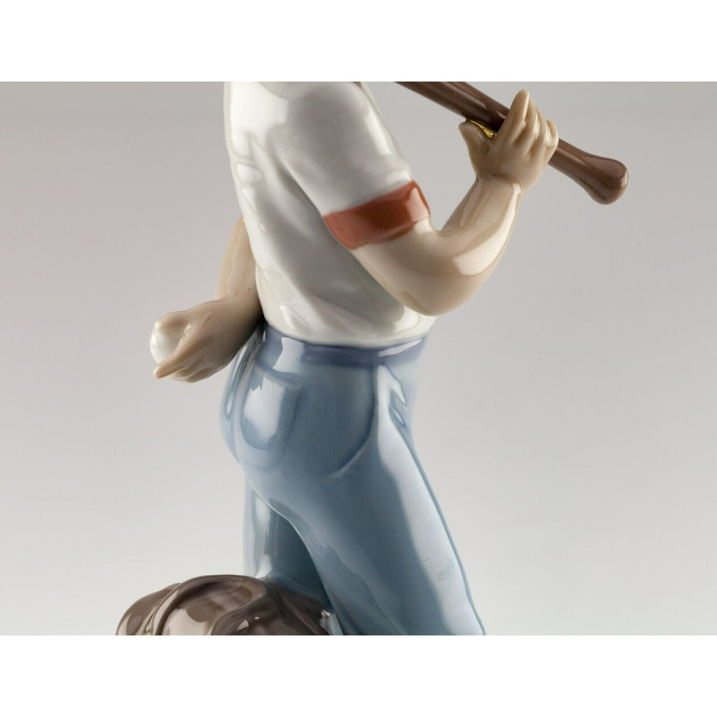 Lladro "Can I Play?" Porcelain Baseball Boy Figurine w/ Box 7610