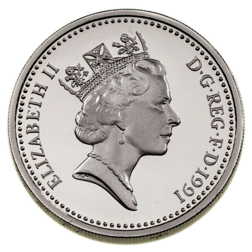 1991-1993 Great Britain 50 Pence & One Pound Silver Proof & Piedfort Coin Lot