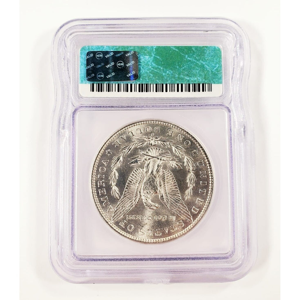 1880-S $1 Silver Morgan Dollar Graded by ICG as MS-63