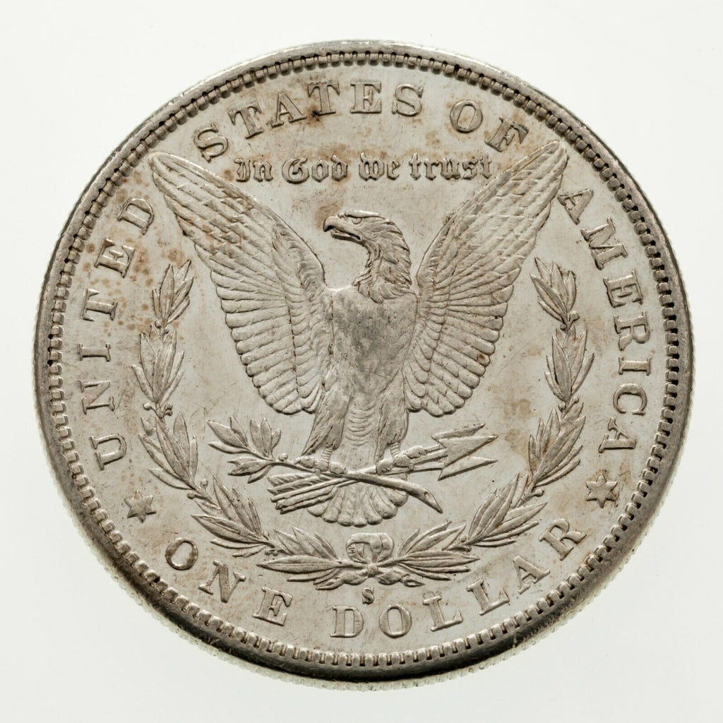 1880-S & 1880-O $1 Silver Morgan Dollar Lot of 2 Coins in AU Condition