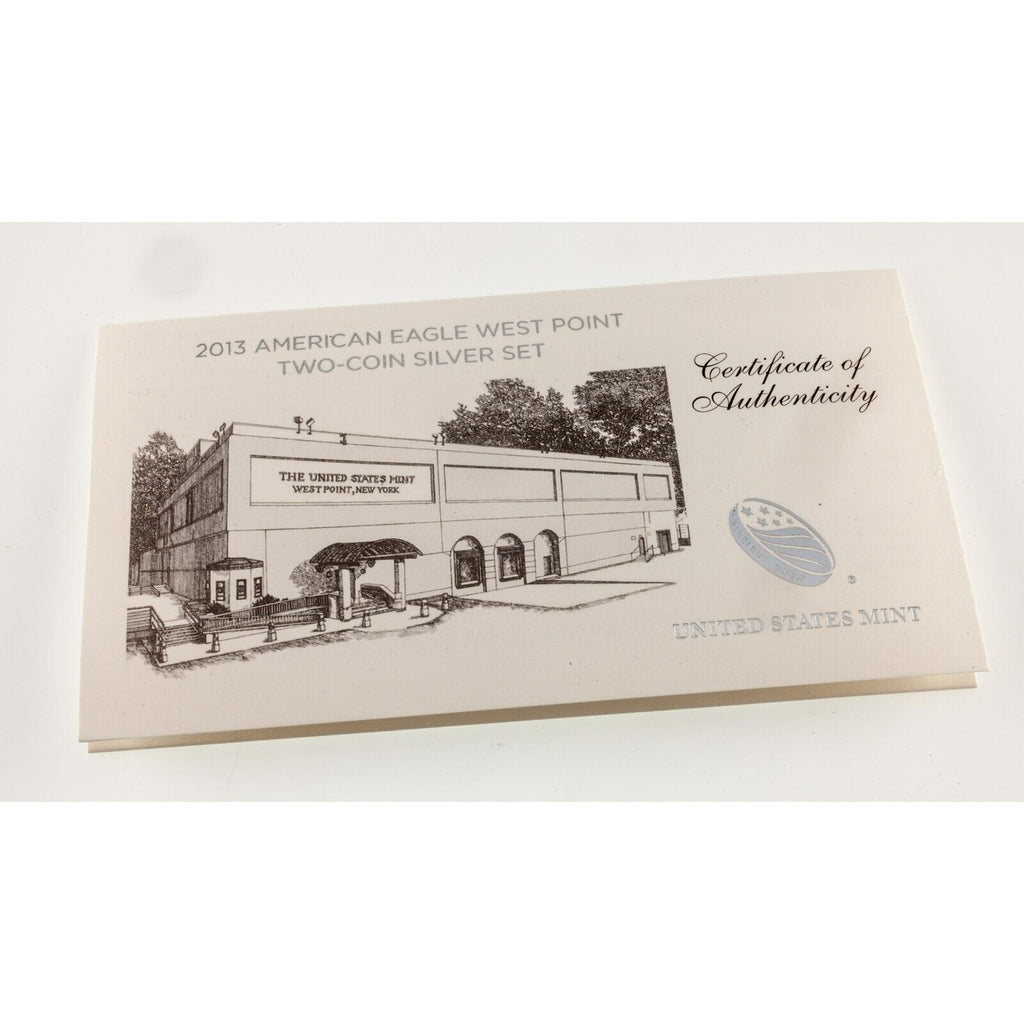 2013-W S$1 West Point Two Coin Set Enhanced/Reverse Proof with OGP CoA