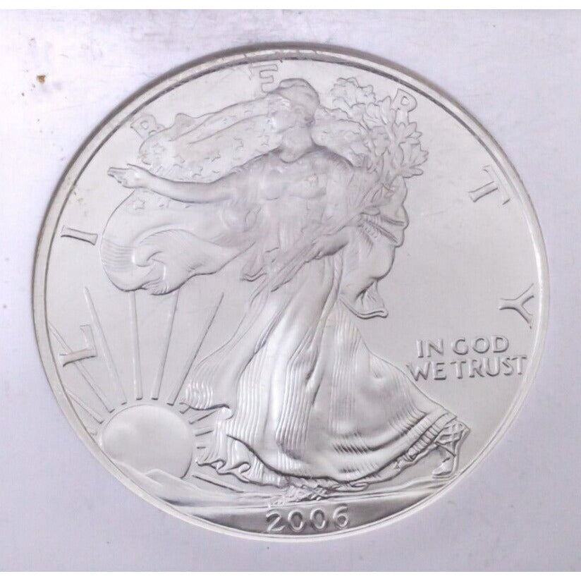 2006 S$1 Silver American Eagle Graded by NGC as Gem Uncirculated First Strikes