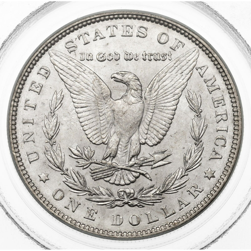 1887 $1 Silver Morgan Dollar Graded by PCGS as MS-63