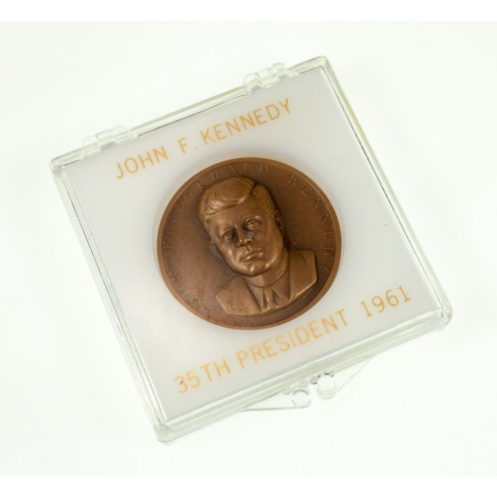 Lot of 5 Presidential Medals of George Washington, JFK, LBJ  w/ Cases