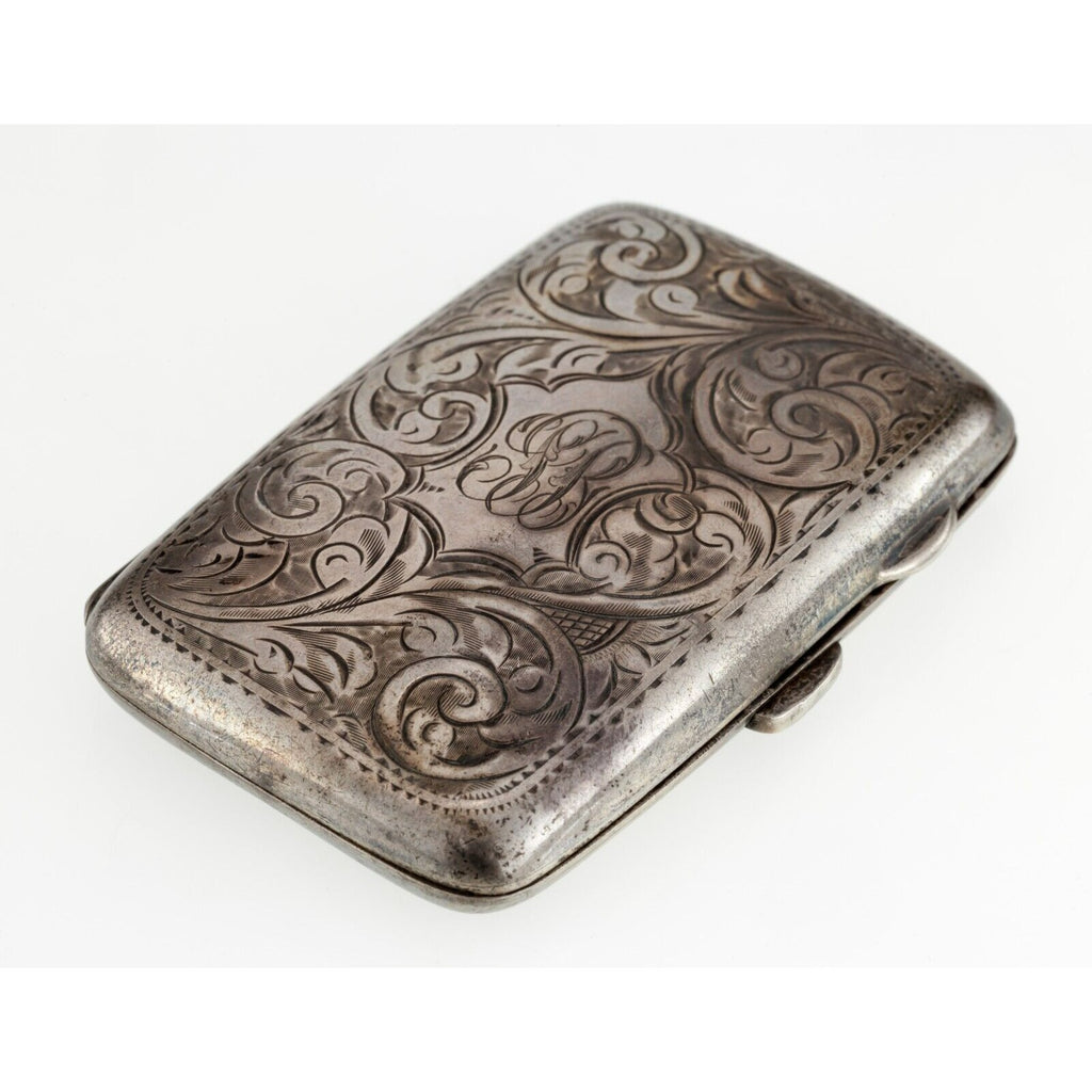 JG LTD Sterling Silver Cigarette Case