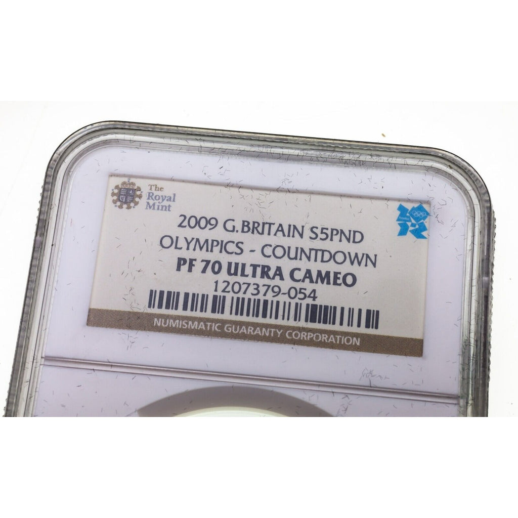 2009 Great Britain S5£ Olympics Countdown NGC PF70 Ultra Cameo
