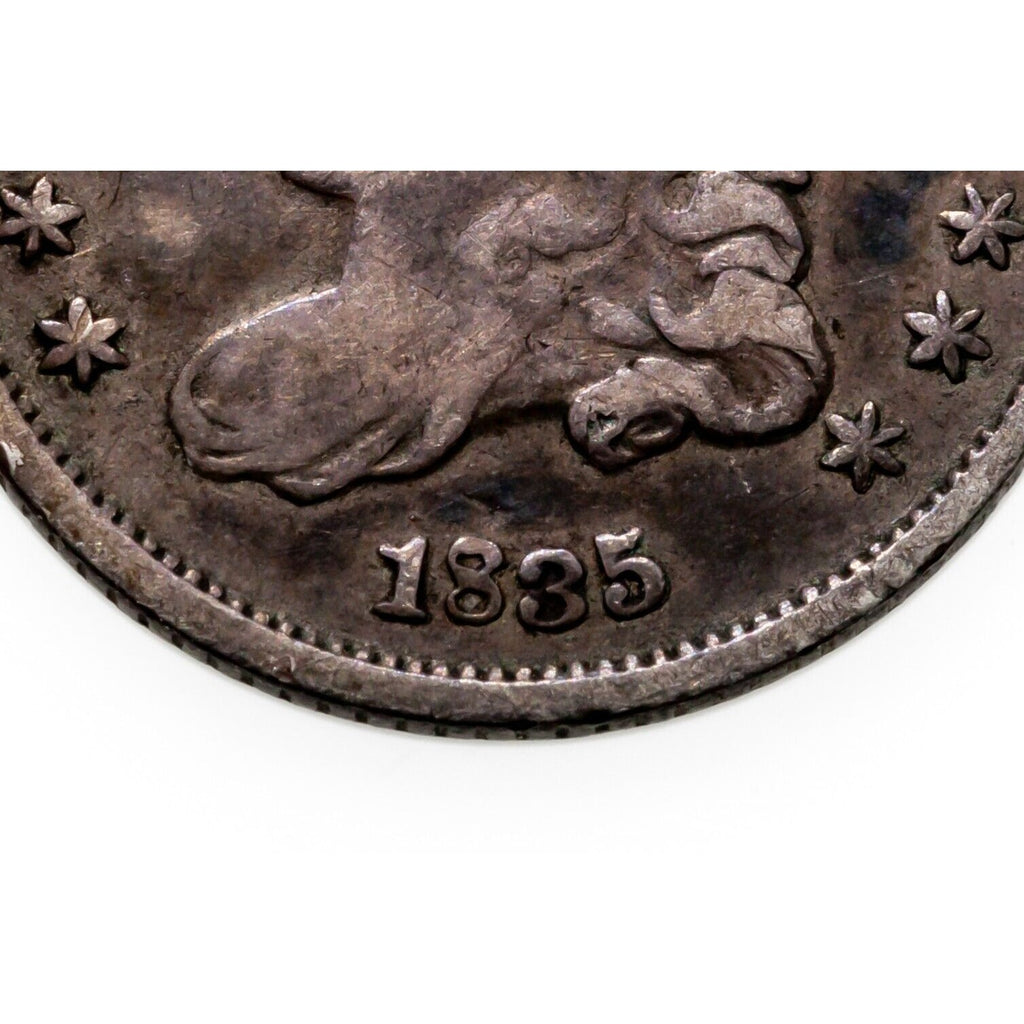 1835 Capped Bust Half Dime in Very Fine VF Condition, Nice Detail for Grade