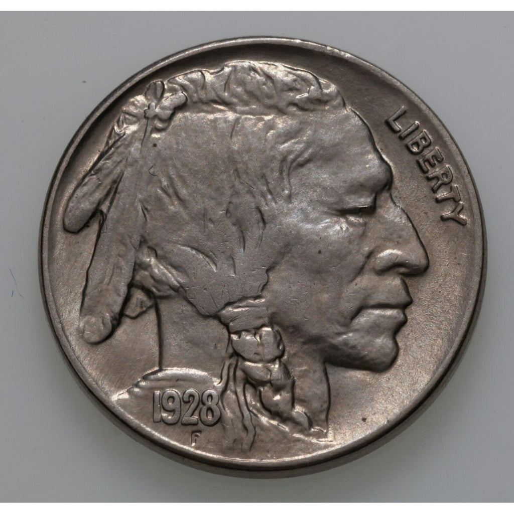 1928 5C Buffalo Nickel in Choice BU Condition, Excellent Eye Appeal, Full Luster
