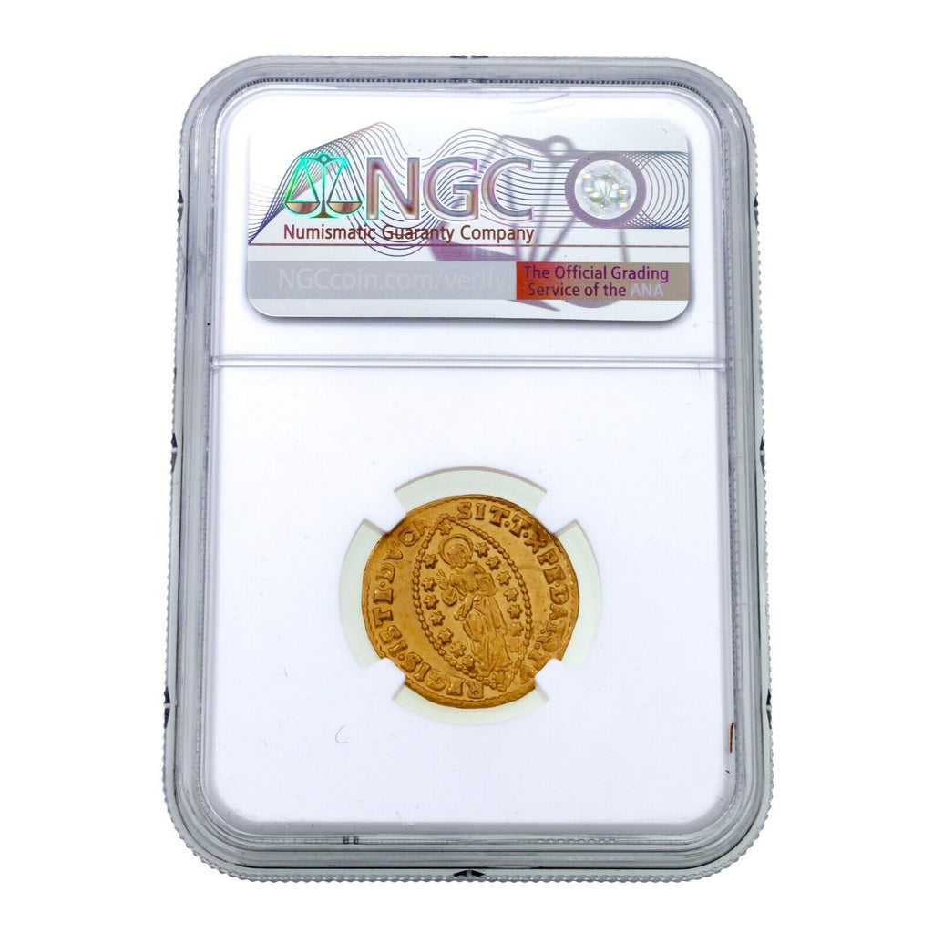 1700-1709 Italy 1Z Venice Alvise Mocenigo II Gold Coin Graded by NGC Unc Details