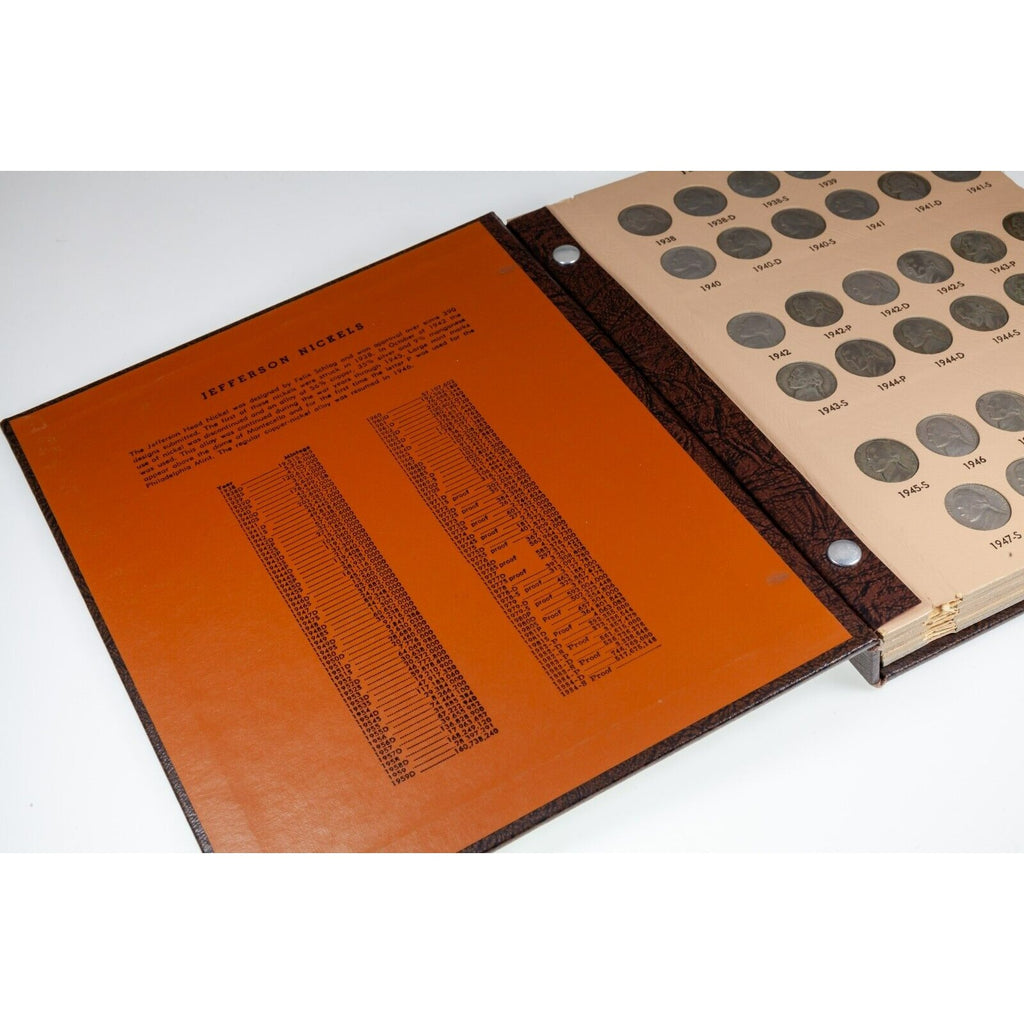 Complete Jefferson Nickel Dansco Book 8113 1938 - 2013 BU after 1964