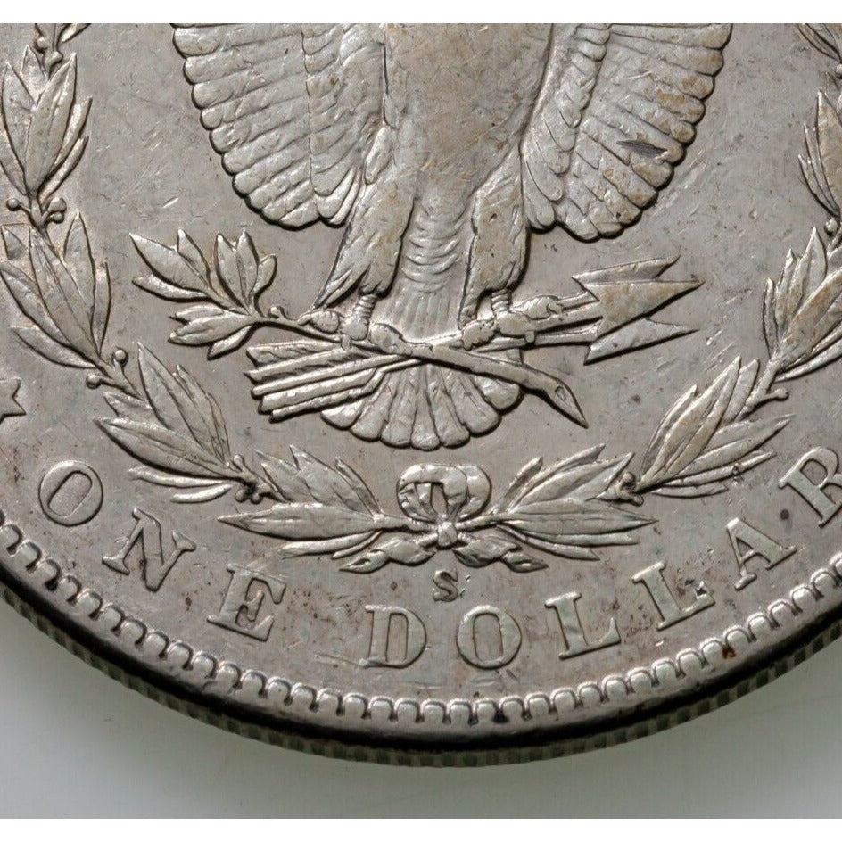 1904-S $1 Silver Morgan Dollar in Extra Fine XF Condition, Light Gray Color
