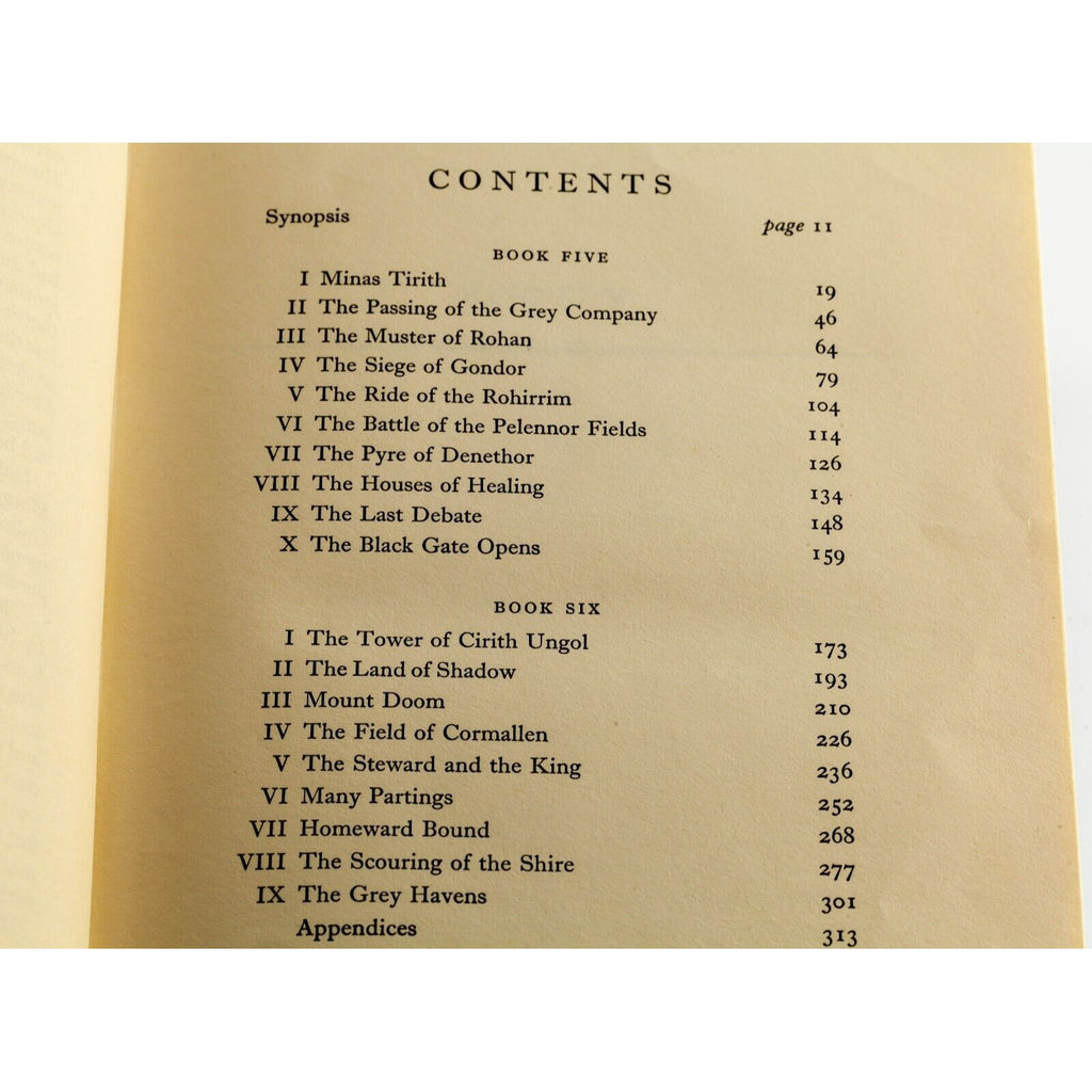 "Return of the King" by JRR Tolkien 1st Edition USA 1st Printing Includes Map