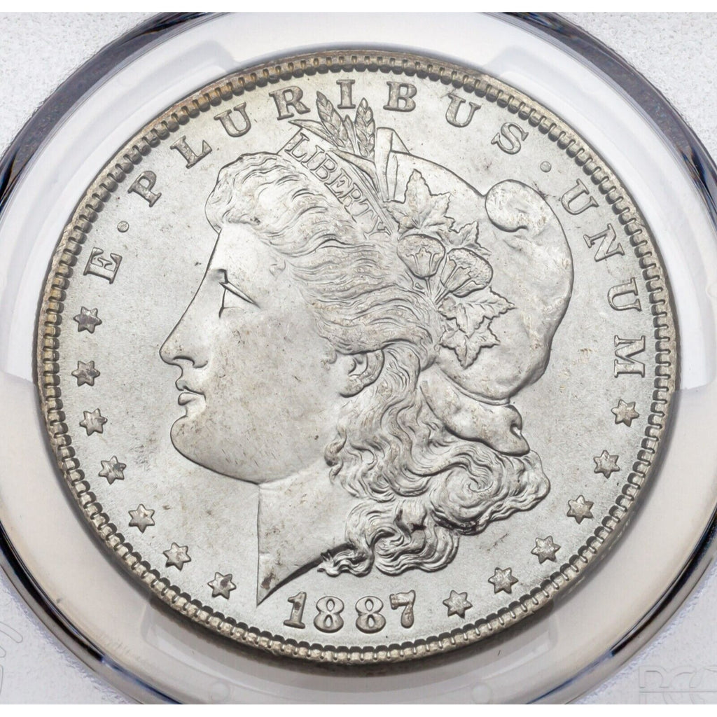 1887 $1 Silver Morgan Dollar Graded by PCGS as MS-65! Gorgeous Coin!