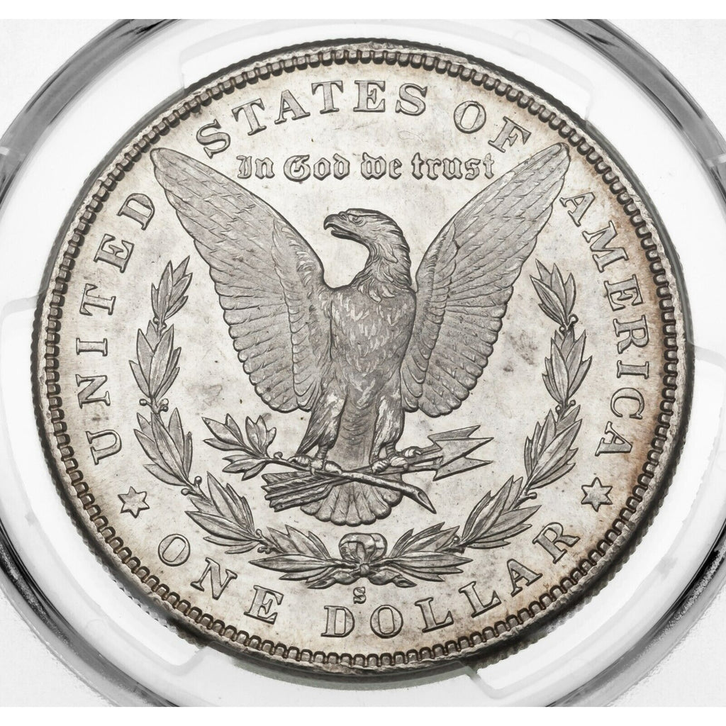 1881-S $1 Silver Morgan Dollar Graded by PCGS as MS-64