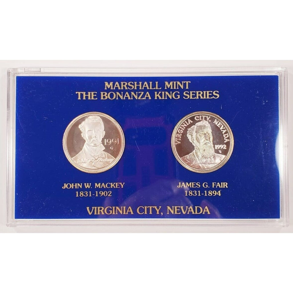 Marshall Mint The Bonanza King Series 2 1 Oz. Silver Round Medals Mackey Fair
