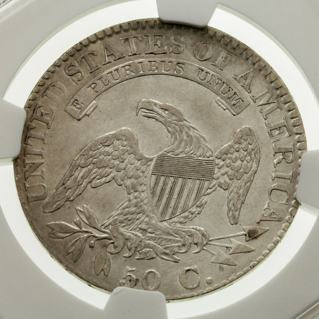 1824 50C Capped Bust Half Dollar Graded by NGC as XF Details Improperly Cleaned