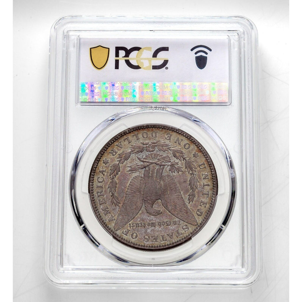 1886 $1 Morgan Dollar Graded By PCGS As MS64 Cool Reverse Toning!