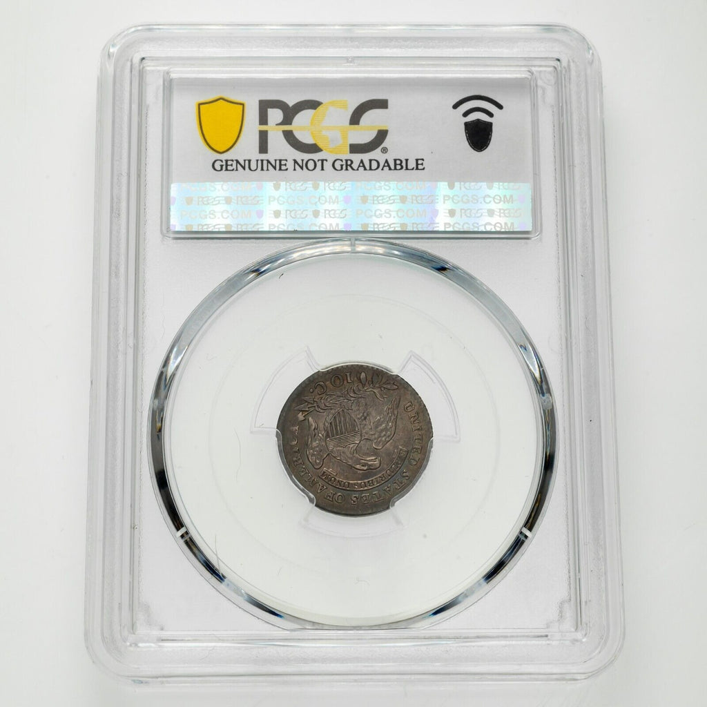 1814 10C Capped Bust Silver Dime PCGS Graded Genuine XF Detail Small Date