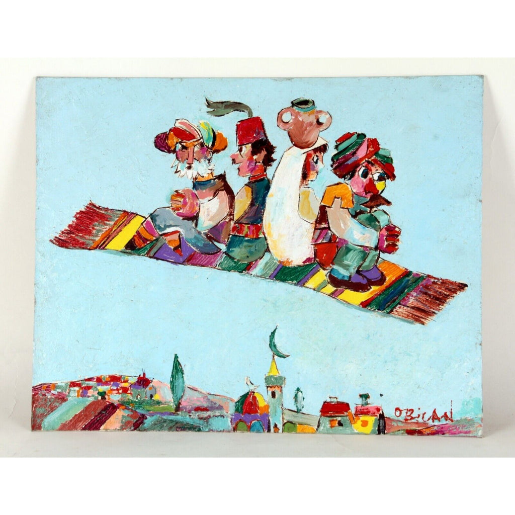 "The Flying Carpet" by Jovan Obican, Oil Painting on Board, 16x20
