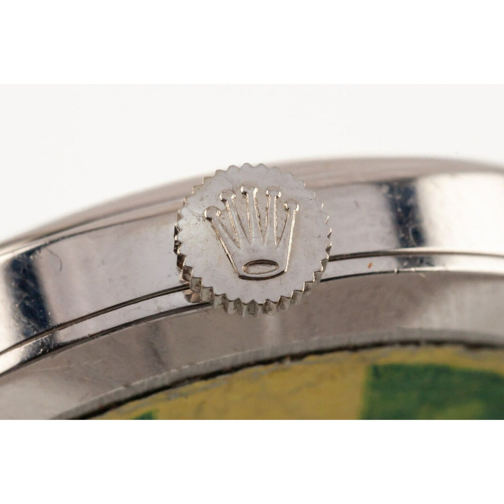 Rolex Women's 18k White Gold Hand-Winding Cellini Original Band 4074