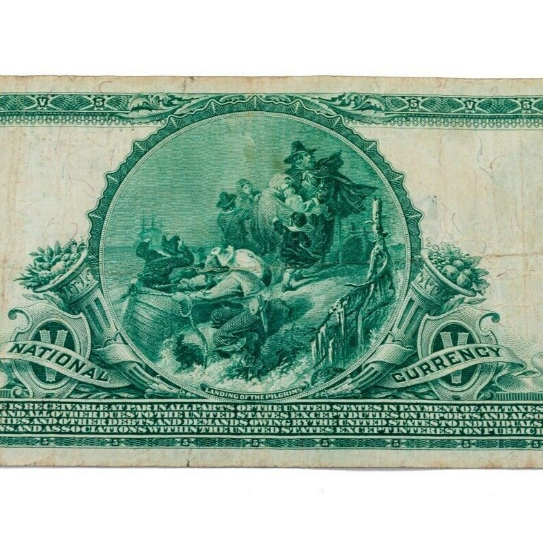 Series of 1902 National Currency Note Fr #607 Ch #5927 CNB Los Angeles VF