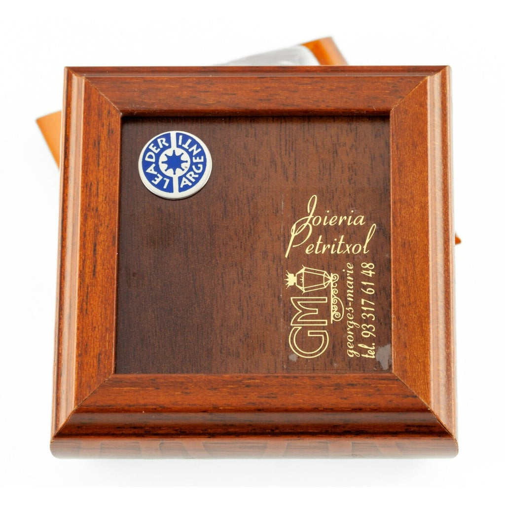 Leader Argenti Wood and Sterling Silver Inlay Trinket Box Luigi Pesaresi