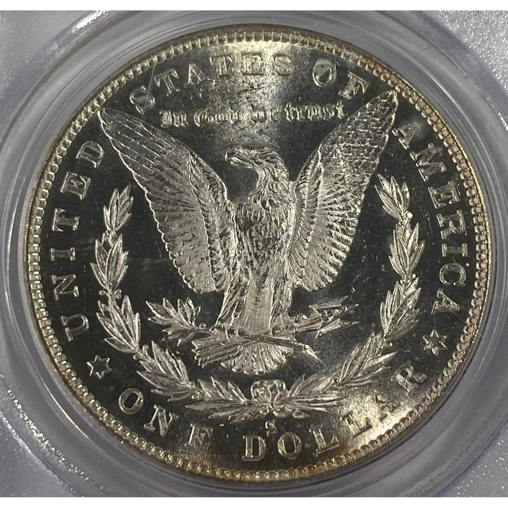 1880-S $1 Silver Morgan Dollar Graded by PCGS as MS-63