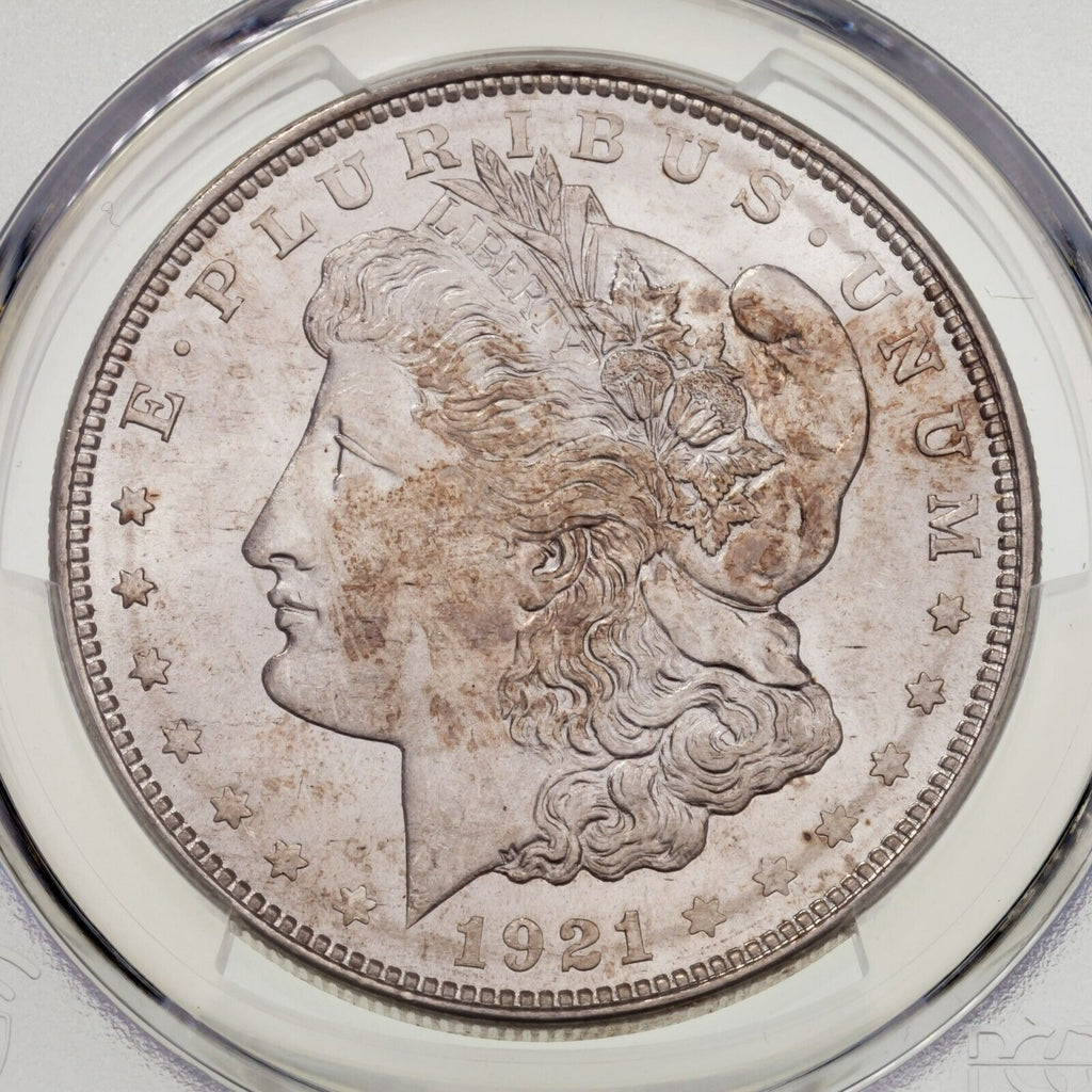 1921 $1 Silver Morgan Dollar Graded by PCGS as MS64! Gorgeous Coin!