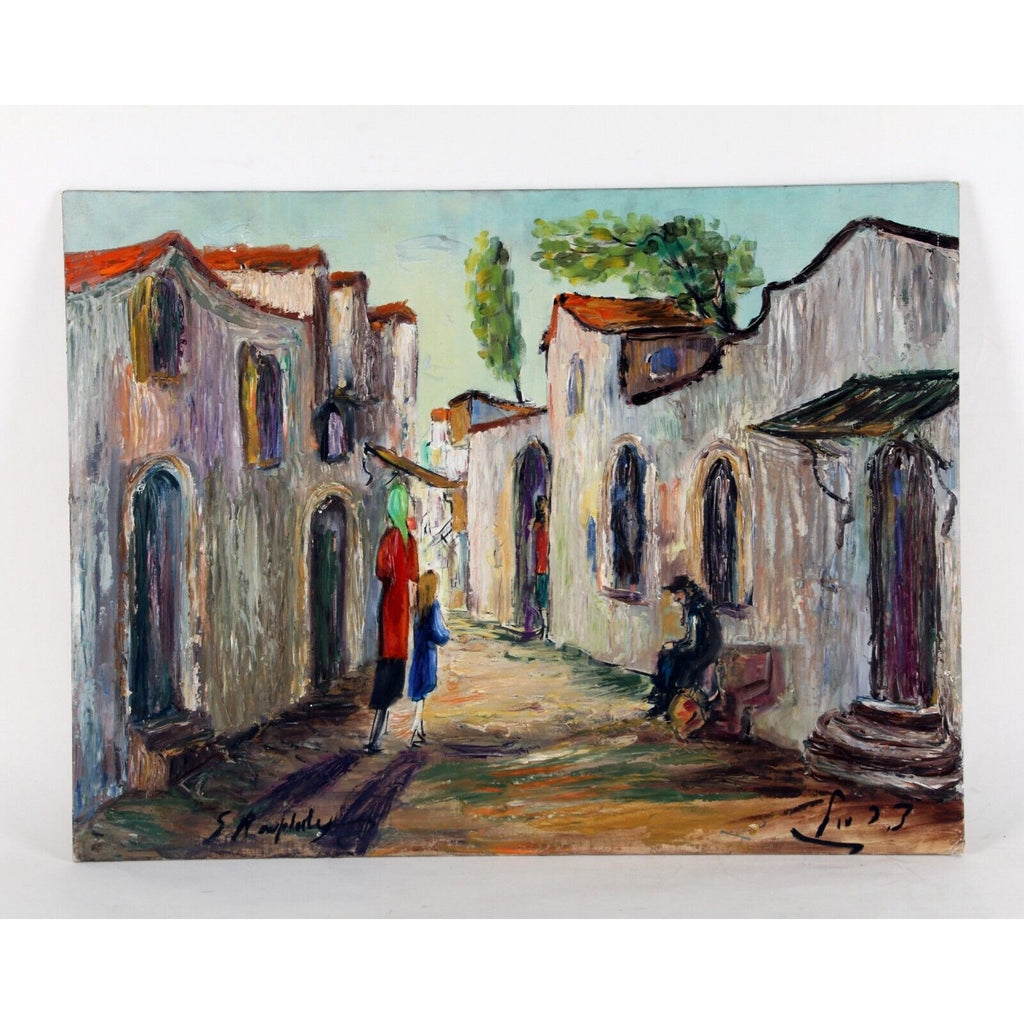 "Meah Shearim Beith Israel" by Zvi Raphaly, Oil Painting on Board, 18x24