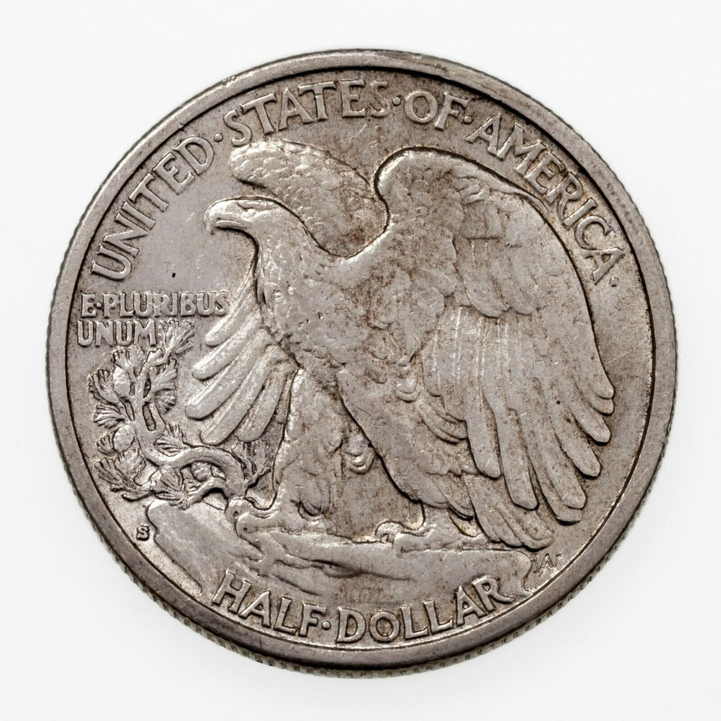 1935-S 50C Walking Liberty Half Dollar in AU Condition, Nice Eye Appeal
