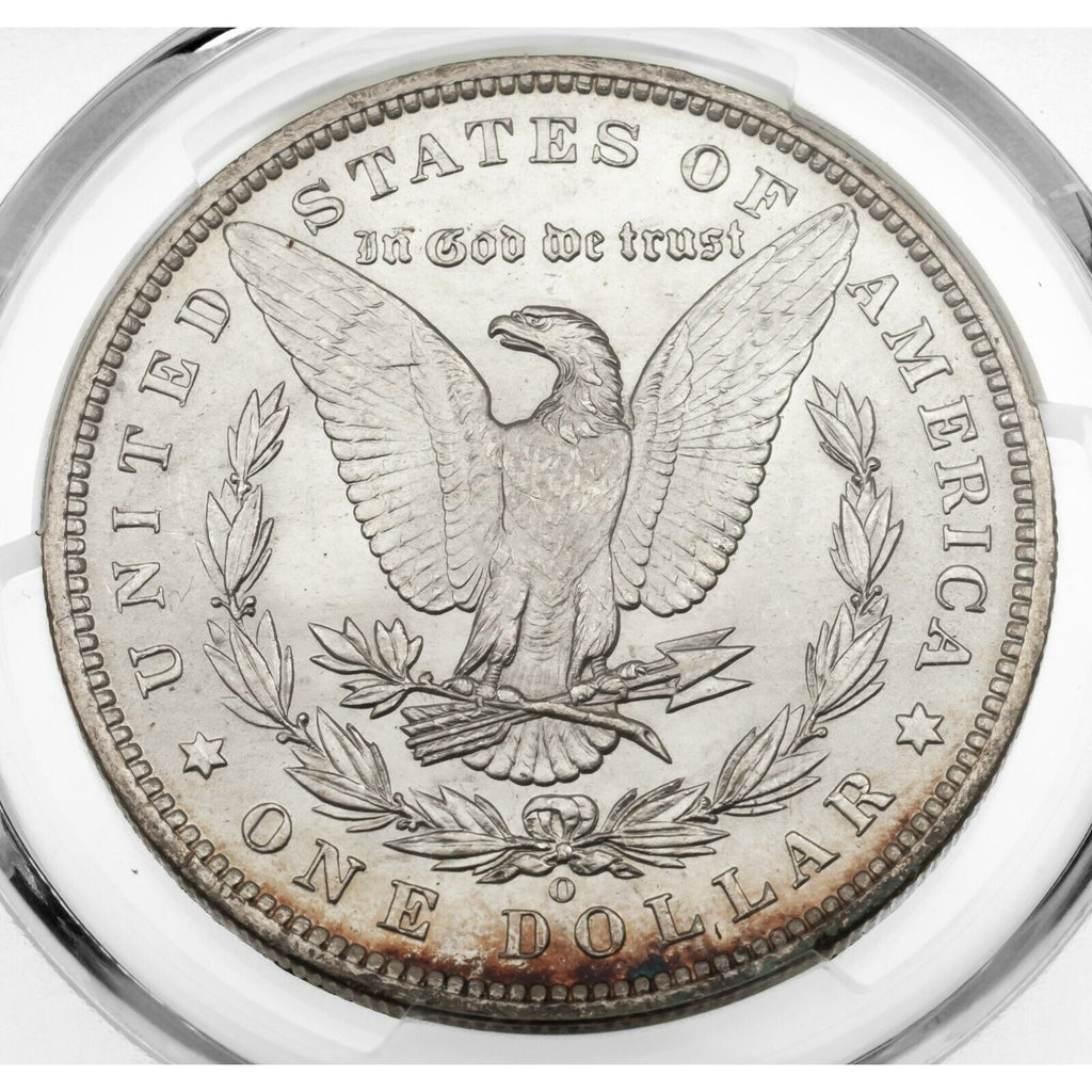 1885-O $1 Silver Morgan Dollar Graded by PCGS as MS-64