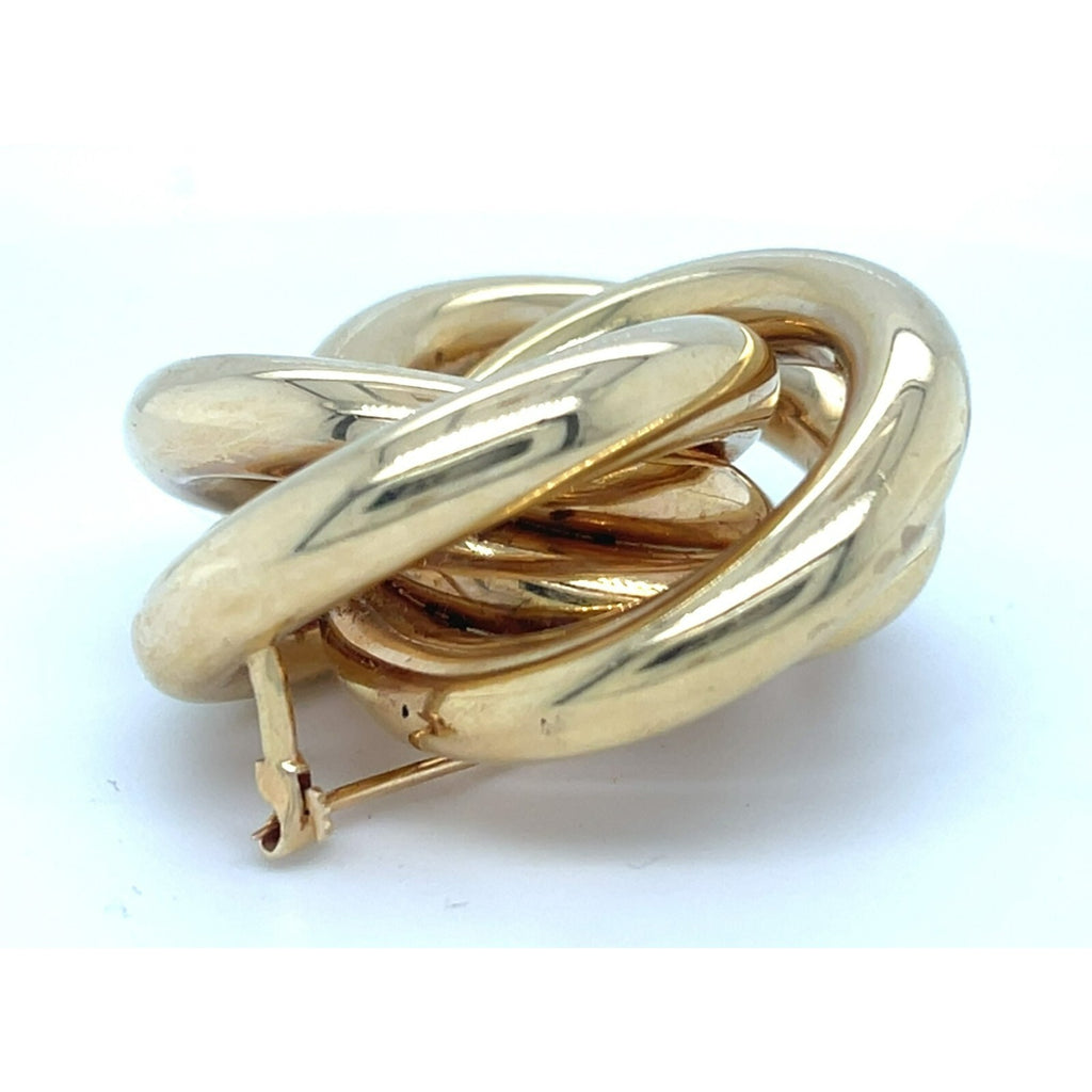 Tiffany & Co. 14k Yellow Gold Vintage Quatrefoil Brooch Nice Size!