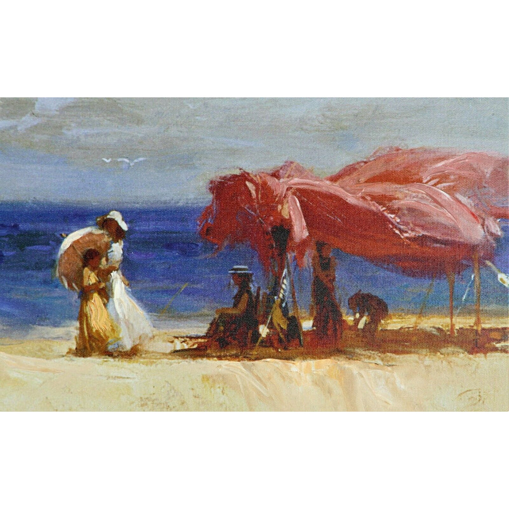 "White Sand" by Pino Daeni Embellished Giclée on Canvas Signed CP Edition #2/25