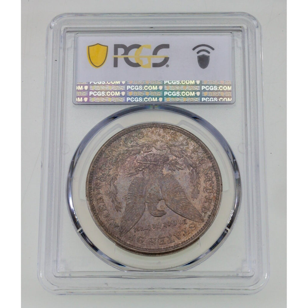 1921-D $1 Silver Morgan Dollar Graded by PCGS as MS-65+ Rim Toning