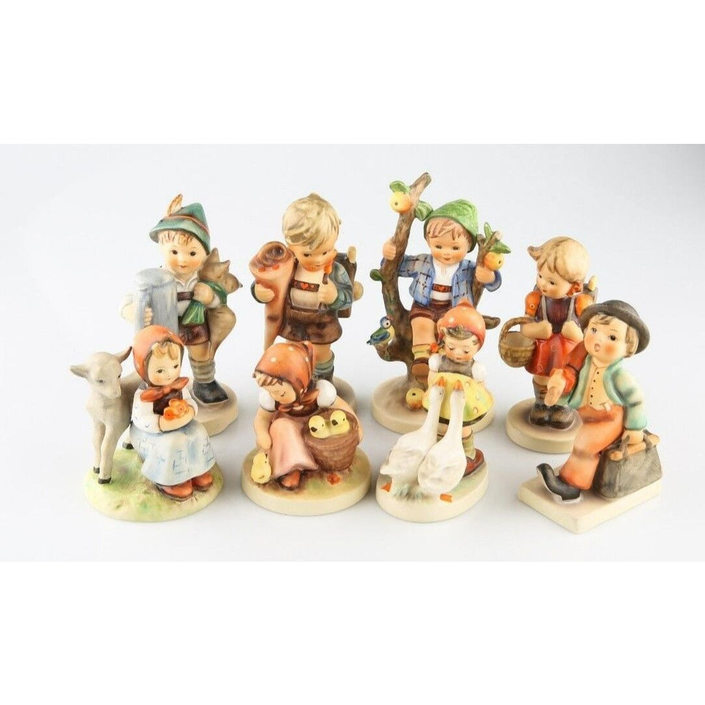 Lot of 8 Vintage Hummel Porcelain Figurines Goebel W. Germany Great Collection!