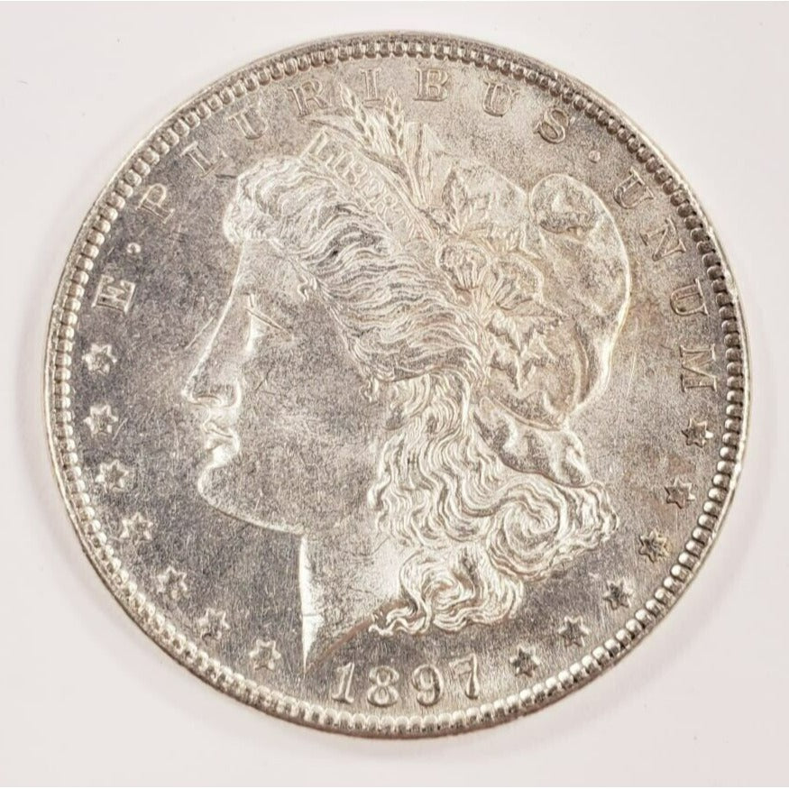 1897 $1 Silver Morgan Dollar in Choice BU PL Condition, Excellent Eye Appeal