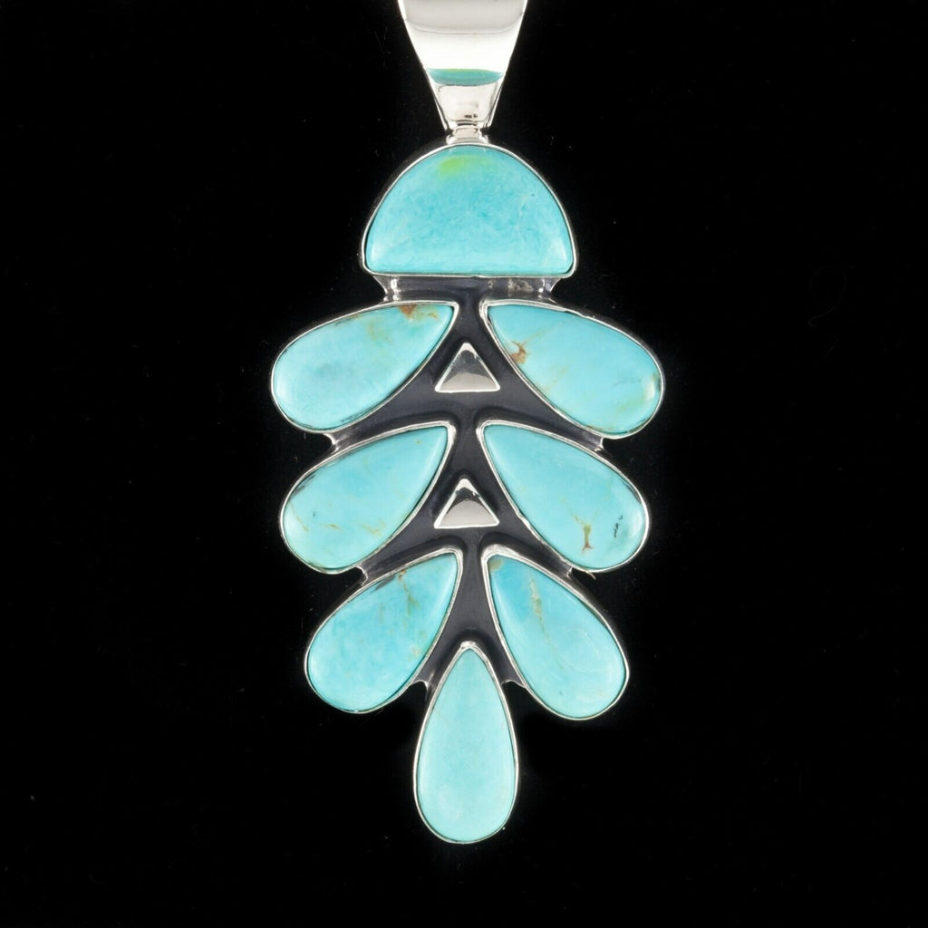 Jay King DTR Sterling Silver Turquoise Stone Pendant 10.3g