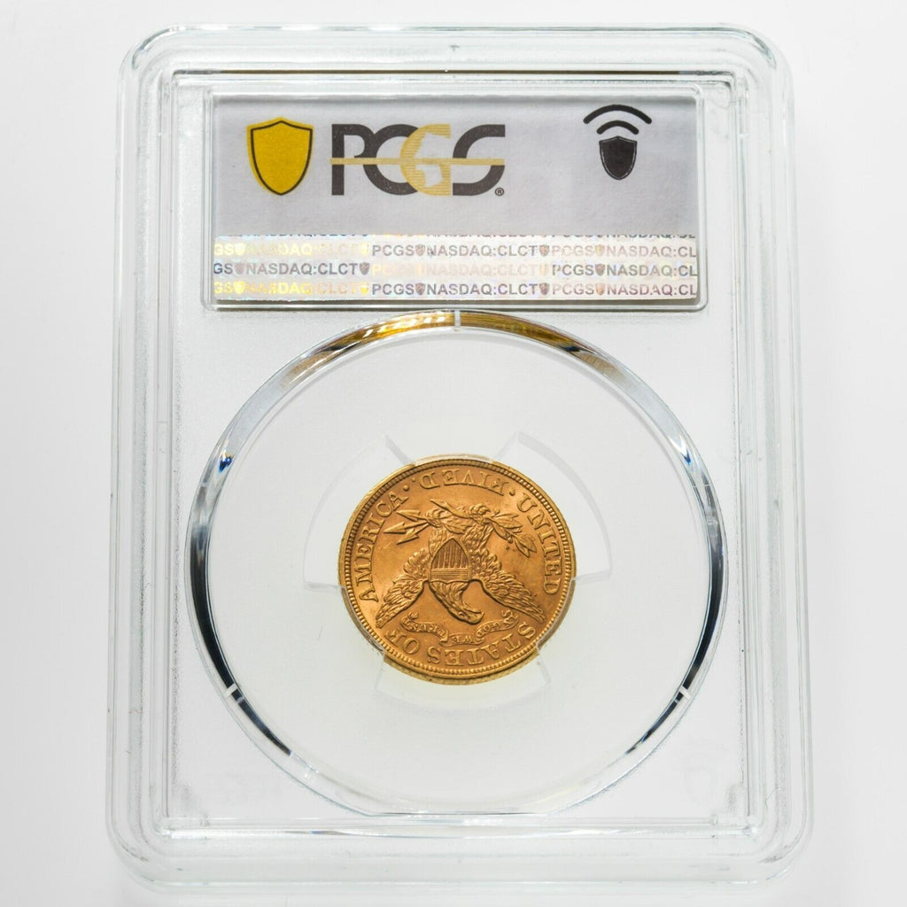 1893 $5 Gold Liberty Half Eagle Graded by PCGS as MS-62! Gorgeous Early US Gold!