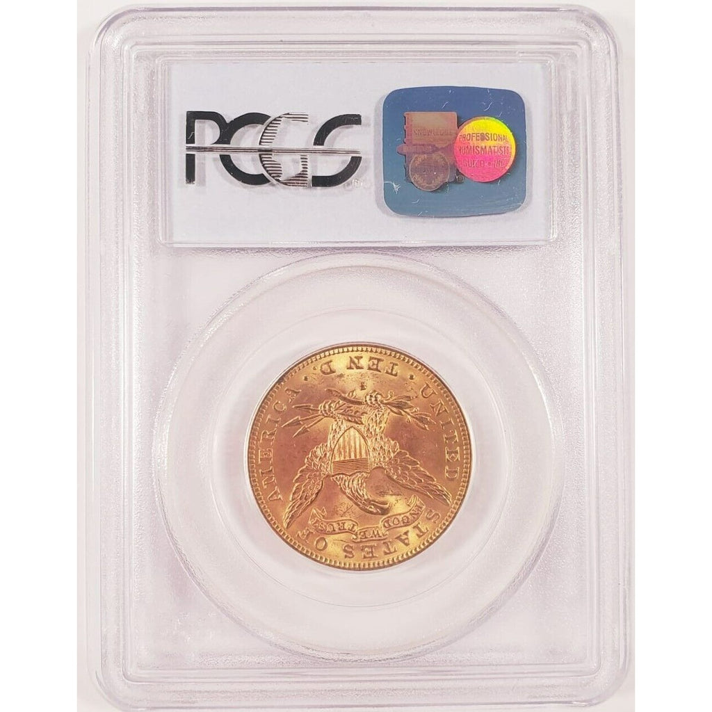 1889-S $10 Gold Liberty Eagle Graded by PCGS as MS-63! Gorgeous Early US Gold!