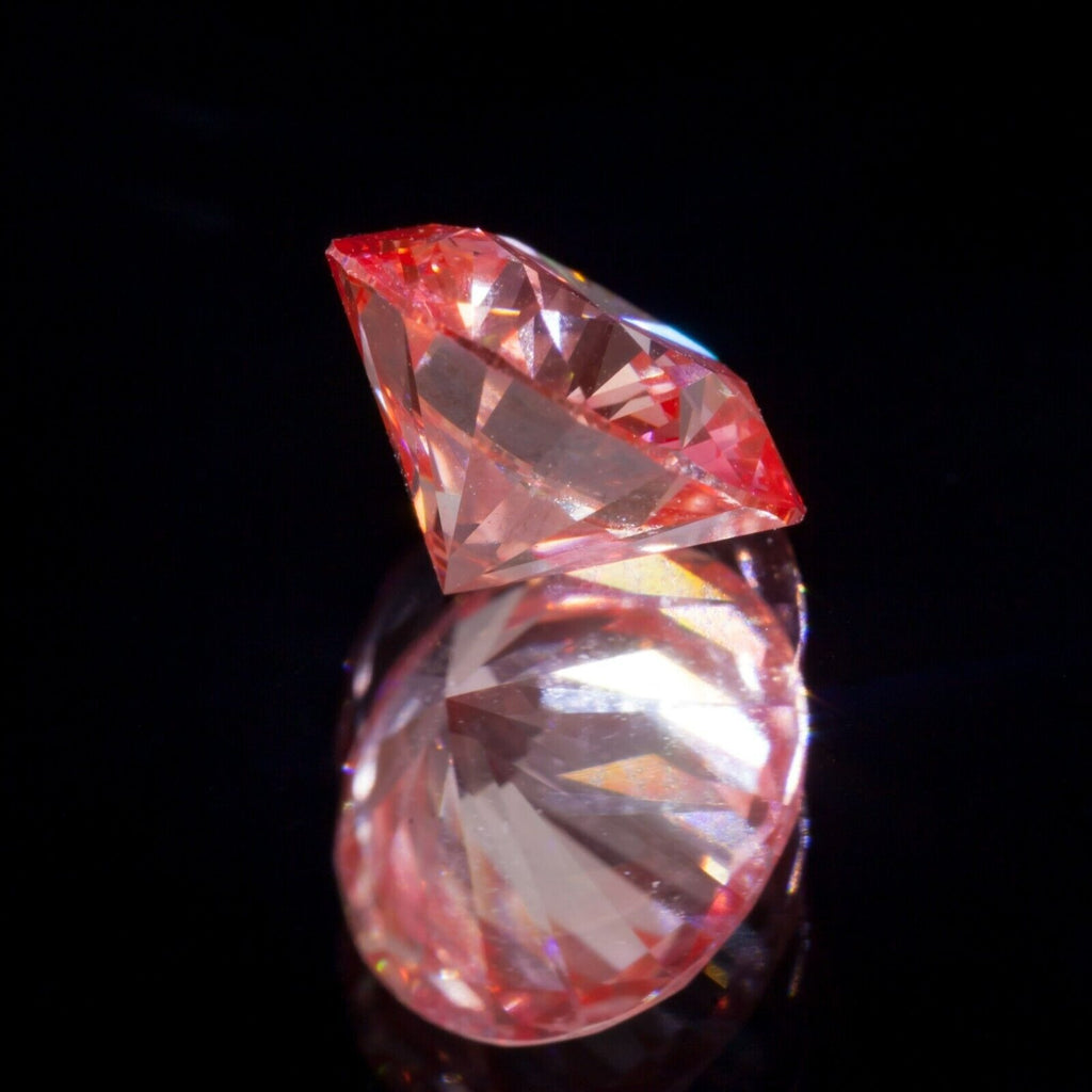 GIA-Certified 1.52 Fancy Vivid Pink Round Loose Lab-Grown Diamond VVS2