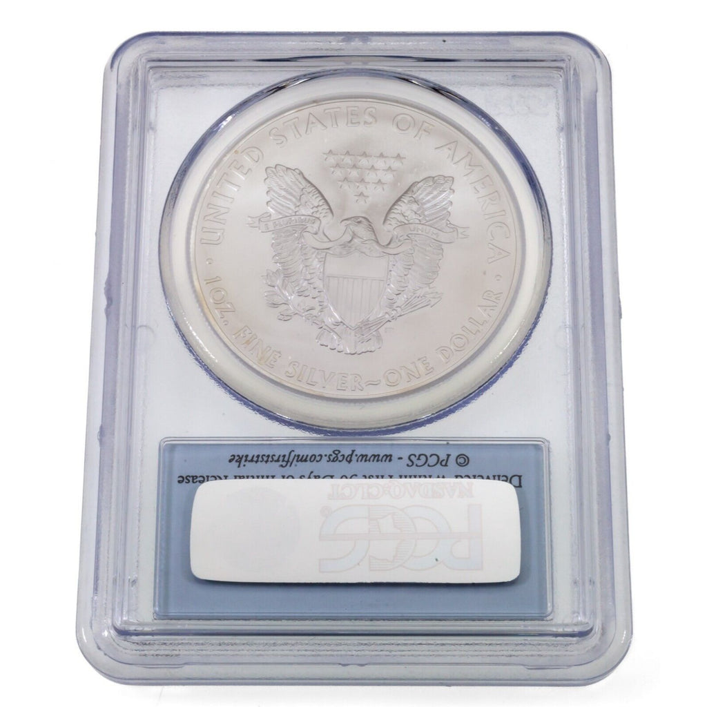 2013-(S) $1 Silver American Eagle Graded by PCGS as MS-70 1st Strike Golden Gate