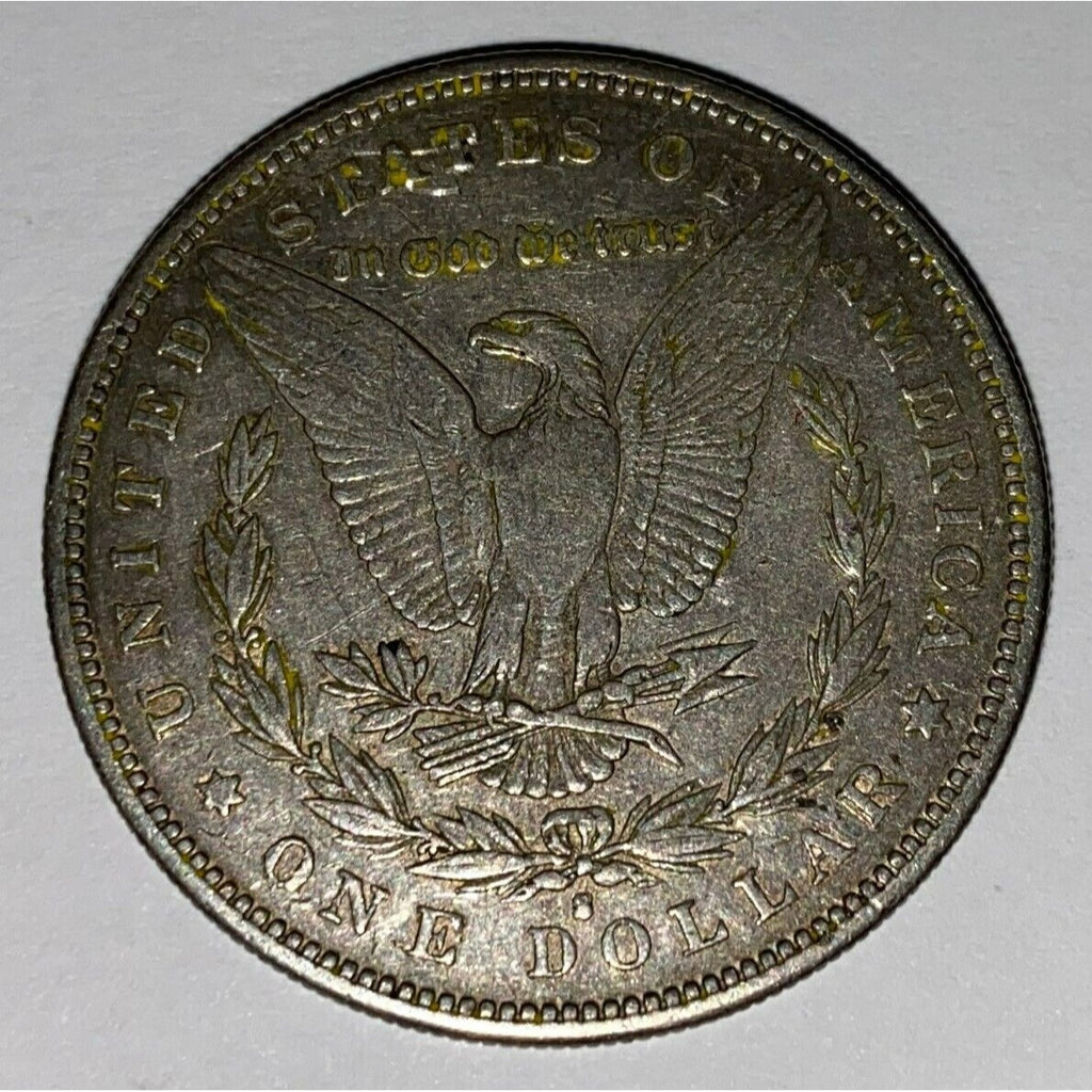 1883-S $1 Silver Morgan Dollar in Extra Fine XF Condition, Light Gray Color