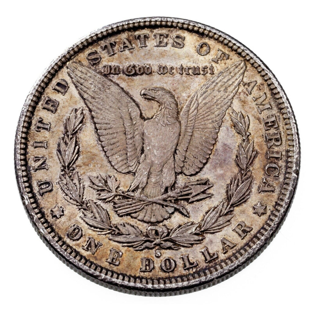 1887-S $1 Silver Morgan Dollar in Choice BU Condition, Toned on Both Sides