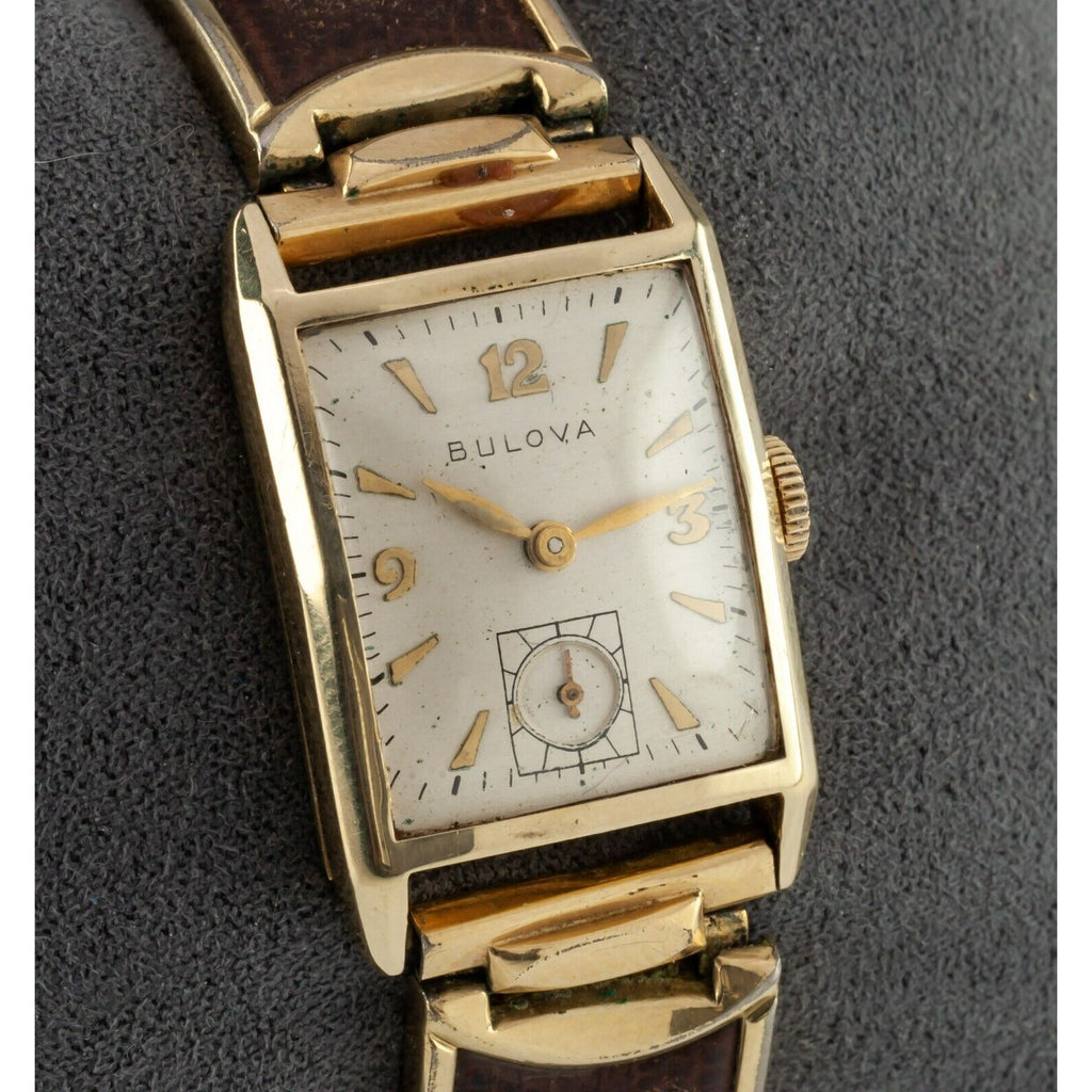Bulova Men's 14k Yellow Gold Dress Watch w/ Vintage Speidel Expansion Bracelet