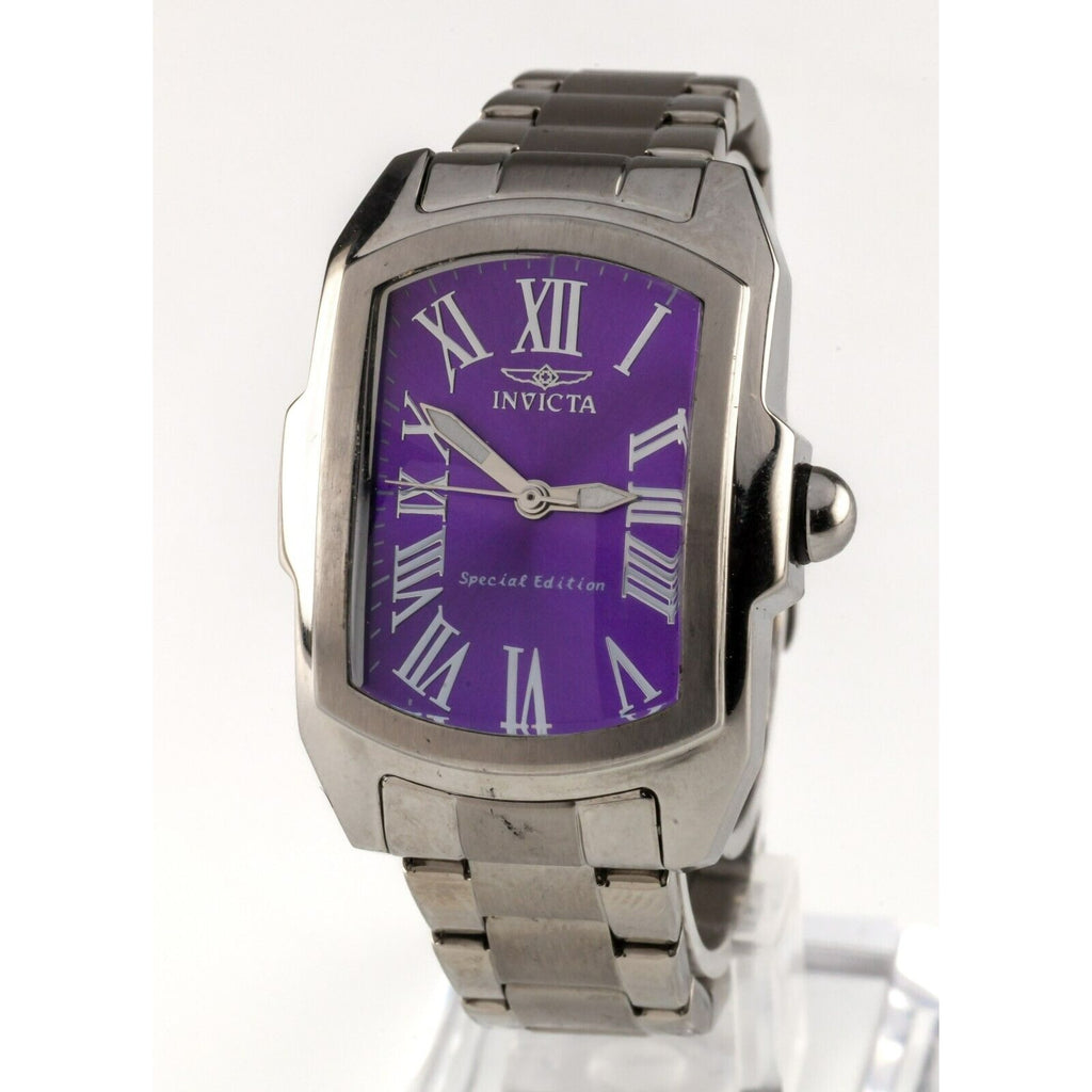 Invicta Women's Stainless Steel Lupah Limited Edition Purple Dial Quartz Watch