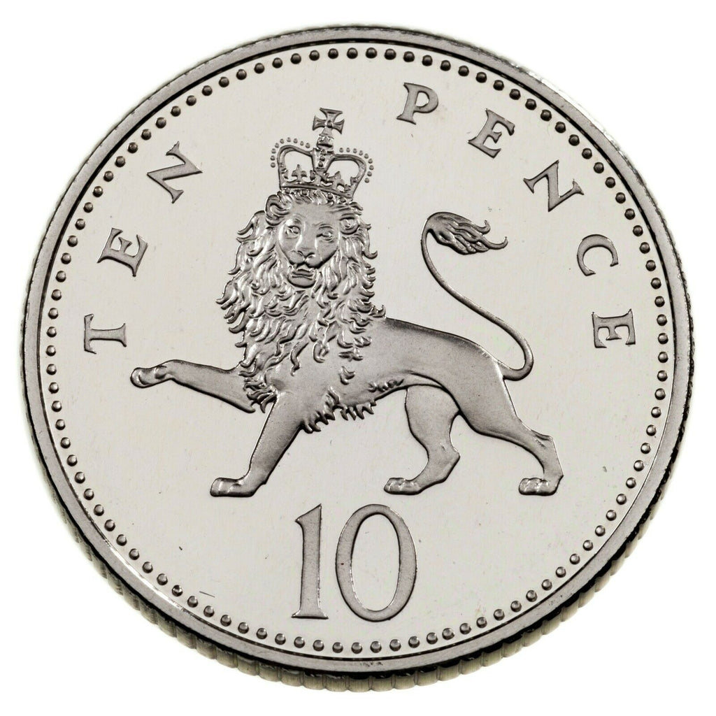 1991-1992 Great Britain 10 Pence & One Pound Silver Proof & Piedfort Coin Lot