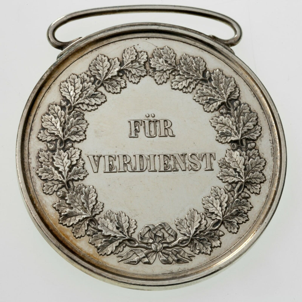 1857-60 Friedrich I Civil Merit Medal in Silver, 41 mm, 34.5 grams