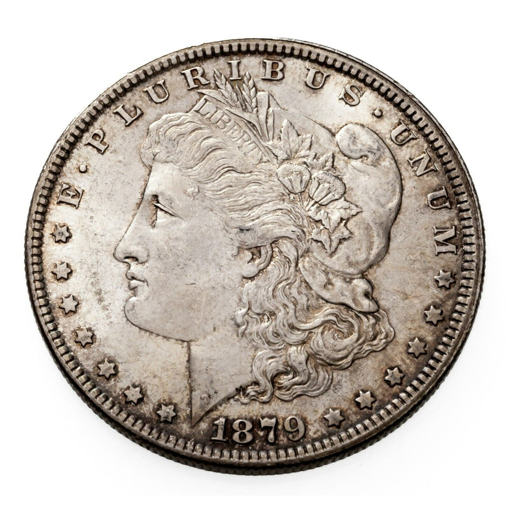 1879 $1 Silver Morgan Dollar in Choice BU Condition, Some Toning, Original